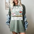 Stealing Hearts Like I Steal Bases Baseball Valentines Women's Comfort Colors T-Shirt Berry Stealing Hearts Like I Steal Bases Baseball Valentines Women's Comfort Colors T-Shirt Berry