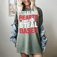 Stealing Hearts Like I Steal Bases Cute Baseball Kids Women's Comfort Colors T-Shirt Berry Stealing Hearts Like I Steal Bases Cute Baseball Kids Women's Comfort Colors T-Shirt Berry