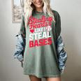 Stealing Hearts Like I Steal Bases Cute Baseball Valentine Women's Comfort Colors T-Shirt Berry Stealing Hearts Like I Steal Bases Cute Baseball Valentine Women's Comfort Colors T-Shirt Berry