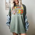 I Survived 6733 Days Of 3rd Grade Baseball Football 100 Day Women's Comfort Colors T-Shirt Berry