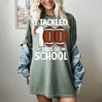 I Tackled 100 Days Of School Baseball Player Kids Teacher Women's Comfort Colors T-Shirt Berry I Tackled 100 Days Of School Baseball Player Kids Teacher Women's Comfort Colors T-Shirt Berry