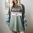 Travel Baseball Mom Sports Mom Baseball Mama Women's Comfort Colors T-Shirt Berry