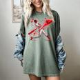 Valentine Baseball Player Drip Women's Comfort Colors T-Shirt Berry