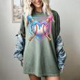Valentines Baseball Heart Dripping Ice Cream Gen Z Alpha Women's Comfort Colors T-Shirt Berry Valentines Baseball Heart Dripping Ice Cream Gen Z Alpha Women's Comfort Colors T-Shirt Berry