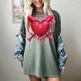 Valentines Day Baseball Red Heart Dab Boys Girls Kids Women's Comfort Colors T-Shirt Berry
