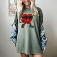 Valentines Day Baseball Red Heart Love Boys Kids Tee Women's Comfort Colors T-Shirt Berry