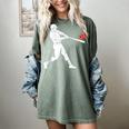 Valentines US Baseball Player Silhouette Heart Women's Comfort Colors T-Shirt Berry Valentines US Baseball Player Silhouette Heart Women's Comfort Colors T-Shirt Berry