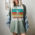 Women's Retro Hit Hard Run Fast Turn Left Baseball Lover Women's Comfort Colors T-Shirt Berry