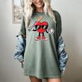 Women's Valentines Day Heart Baseball Player Sports Boys Kids Men Women's Comfort Colors T-Shirt Berry