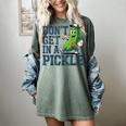 Youth Baseball Catcher Humor Don’t Get In A Pickle Women's Comfort Colors T-Shirt Berry