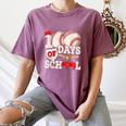 100 Days Of School Baseball 100th Day Of School Kids Teacher Women's Comfort Colors T-Shirt Blue Jean 100 Days Of School Baseball 100th Day Of School Kids Teacher Women's Comfort Colors T-Shirt Blue Jean