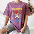 100 Days Of School Baseball Bat 100th Day Of School Boys Women's Comfort Colors T-Shirt Blue Jean