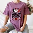 100 Days Of School Coquette Bow Baseball 100th Day Girl Kid Women's Comfort Colors T-Shirt Blue Jean 100 Days Of School Coquette Bow Baseball 100th Day Girl Kid Women's Comfort Colors T-Shirt Blue Jean