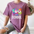 100 Days Of School Dripping Baseball Boys Kids Teacher Women's Comfort Colors T-Shirt Blue Jean