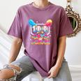 100 Days Of School Ice Cream Baseball Player For Kids Boys Women's Comfort Colors T-Shirt Blue Jean