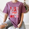 6 7 Bruh Six Seven Valentine Heart Baseball Women's Comfort Colors T-Shirt Blue Jean