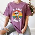 67 Days Of School Bruh Teacher Kids Dabbing Baseball Women's Comfort Colors T-Shirt Blue Jean