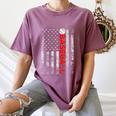 American Flag Baseball Team Baseball Player Baseball Women's Comfort Colors T-Shirt Blue Jean