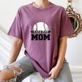 American Flag Patriotic Game Day Baseball Mom Women's Comfort Colors T-Shirt Blue Jean