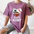 Ball Aunt Heart Football Baseball Hockey Game Day Women's Comfort Colors T-Shirt Blue Jean Ball Aunt Heart Football Baseball Hockey Game Day Women's Comfort Colors T-Shirt Blue Jean