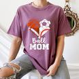 Ball Mom Heart Soccer Basketball Baseball Football Mom Women's Comfort Colors T-Shirt Blue Jean Ball Mom Heart Soccer Basketball Baseball Football Mom Women's Comfort Colors T-Shirt Blue Jean