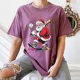 Baseball Christmas Santa Claus Batter Baseball Drip Women's Comfort Colors T-Shirt Blue Jean Baseball Christmas Santa Claus Batter Baseball Drip Women's Comfort Colors T-Shirt Blue Jean