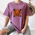 Baseball Drip Angry Lava Slime Ball Graphic Women's Comfort Colors T-Shirt Blue Jean