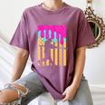 Baseball Drip Bat Boys Ice Cream American Flag 4th Of July Women's Comfort Colors T-Shirt Blue Jean Baseball Drip Bat Boys Ice Cream American Flag 4th Of July Women's Comfort Colors T-Shirt Blue Jean