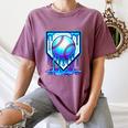 Baseball Drip Ice Cream Blue Glow Melt Ball Graphic Women's Comfort Colors T-Shirt Blue Jean Baseball Drip Ice Cream Blue Glow Melt Ball Graphic Women's Comfort Colors T-Shirt Blue Jean