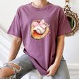 Baseball Drip Ice Cream Coquette Pink Bow Baseball Player Women's Comfort Colors T-Shirt Blue Jean