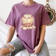 Baseball Drip Ice Cream Melting Illustration Women's Comfort Colors T-Shirt Blue Jean Baseball Drip Ice Cream Melting Illustration Women's Comfort Colors T-Shirt Blue Jean