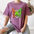 Baseball Drip Ice Cream St Patricks Day Shamrock Women's Comfort Colors T-Shirt Blue Jean