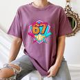 Baseball Drip Jersey Number 67 For Players & 67th Birthday Women's Comfort Colors T-Shirt Blue Jean Baseball Drip Jersey Number 67 For Players & 67th Birthday Women's Comfort Colors T-Shirt Blue Jean