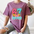Baseball Drip Number 67 Player Trendy 6 7 Meme Women's Comfort Colors T-Shirt Blue Jean