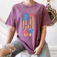 Baseball Drip USA Flag 67 Player 67th Birthday Ice Cream 67 Women's Comfort Colors T-Shirt Blue Jean