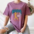 Baseball Is My Favorite Season Player Coach Fan Game Day Women's Comfort Colors T-Shirt Blue Jean