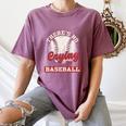 Baseball Game Day There Is No Crying In Baseball Women's Comfort Colors T-Shirt Blue Jean