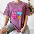 Baseball Ice Cream Drip Number 67 Player Or 67th Birthday Women's Comfort Colors T-Shirt Blue Jean
