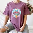 Baseball Ice Cream Heart Sunglasses Youth Boys Valentine Women's Comfort Colors T-Shirt Blue Jean