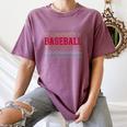 Baseball Layered Text Team Player Coach Youth Women's Comfort Colors T-Shirt Blue Jean
