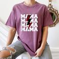 Baseball Mama Baseball Mom Women's Comfort Colors T-Shirt Blue Jean