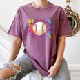 Baseball Mama Sport Women Proud Baseball Mom Raglan Baseball Tee Women's Comfort Colors T-Shirt Blue Jean