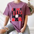 In My Baseball Mom Era Groovy Mom Women's Comfort Colors T-Shirt Blue Jean