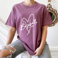Baseball Mom Heart Game Day Mother's Day Player Women's Comfort Colors T-Shirt Blue Jean