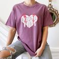 Baseball Mom Heart Women's Comfort Colors T-Shirt Blue Jean