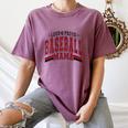 Baseball Mom Baseball Mama Mother's Day Red Loud Proud Women's Comfort Colors T-Shirt Blue Jean