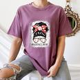 Baseball Mom Messy Bun Hair Player Mom Women's Comfort Colors T-Shirt Blue Jean Baseball Mom Messy Bun Hair Player Mom Women's Comfort Colors T-Shirt Blue Jean