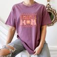 Baseball Mom Baseball Player Mama Women Groovy Women's Comfort Colors T-Shirt Blue Jean