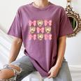 Baseball Mom Sister Tween Teen Girl Girly Pink Bow Preppy Women's Comfort Colors T-Shirt Blue Jean
