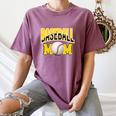 Baseball Mom Sports Mom Yellow Women's Comfort Colors T-Shirt Blue Jean